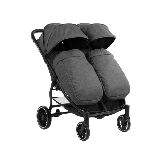 Carrito gemelar Happy 2 Gris Oscuro