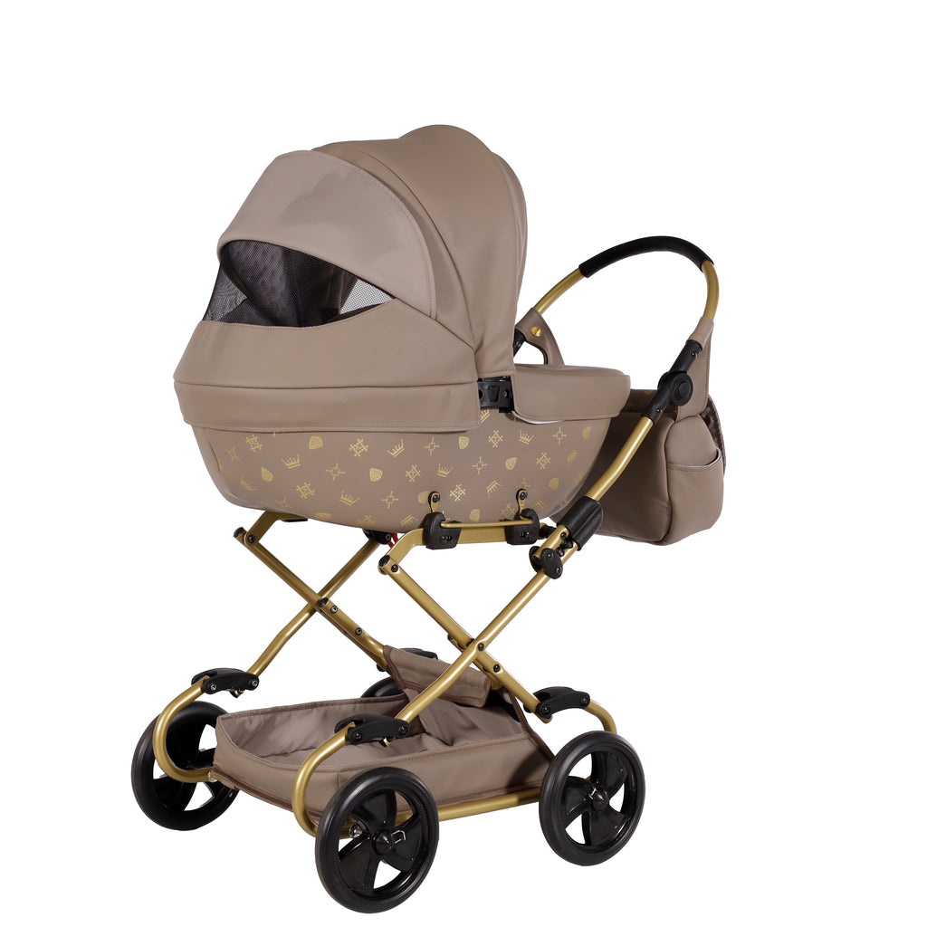 Carrito De Muñecas Junama Imperial Marrón