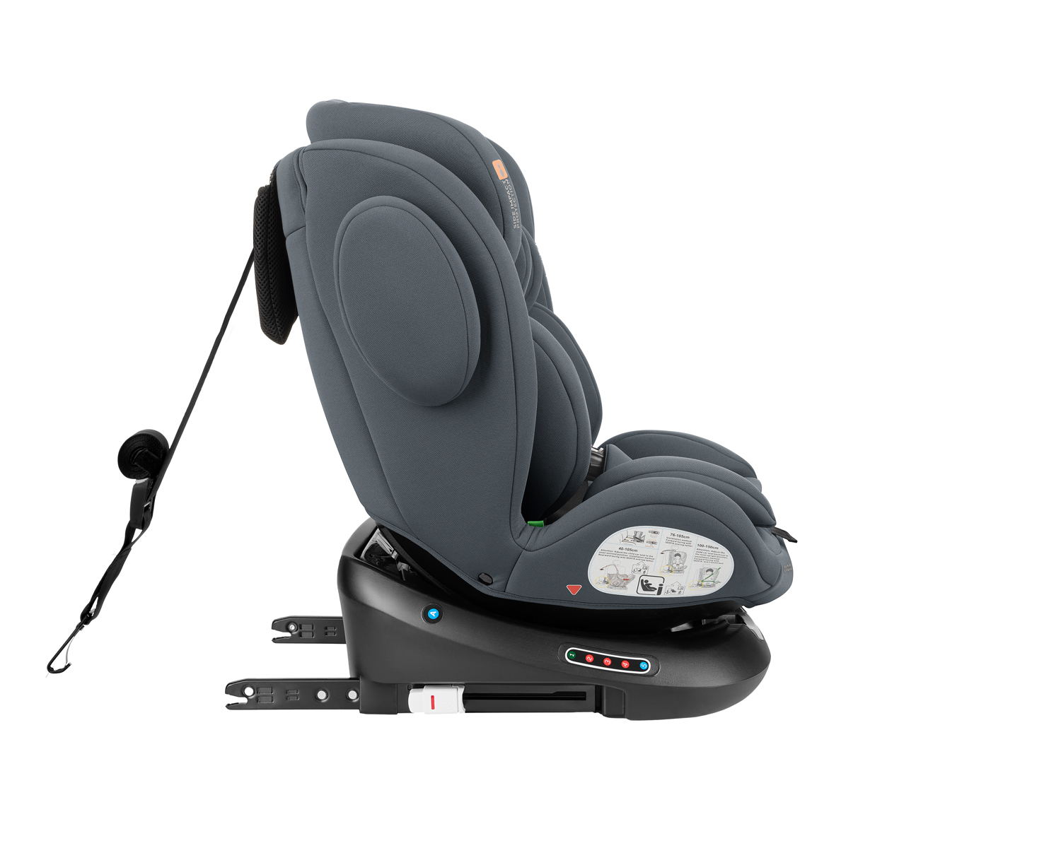 Silla de coche 40-150 cm i-Felix i-SIZE gris oscuro