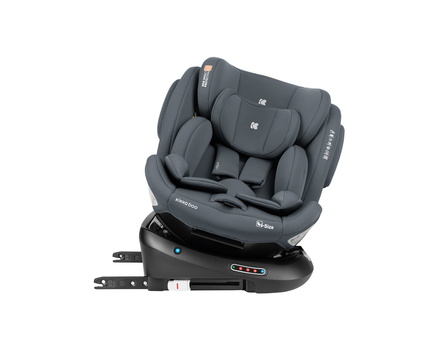 Silla de coche 40-150 cm i-Felix i-SIZE gris oscuro