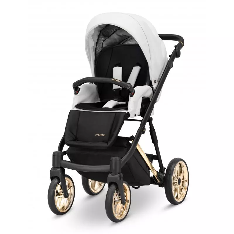 Carro de Bebé Ivento Glam Blanco y Dorado