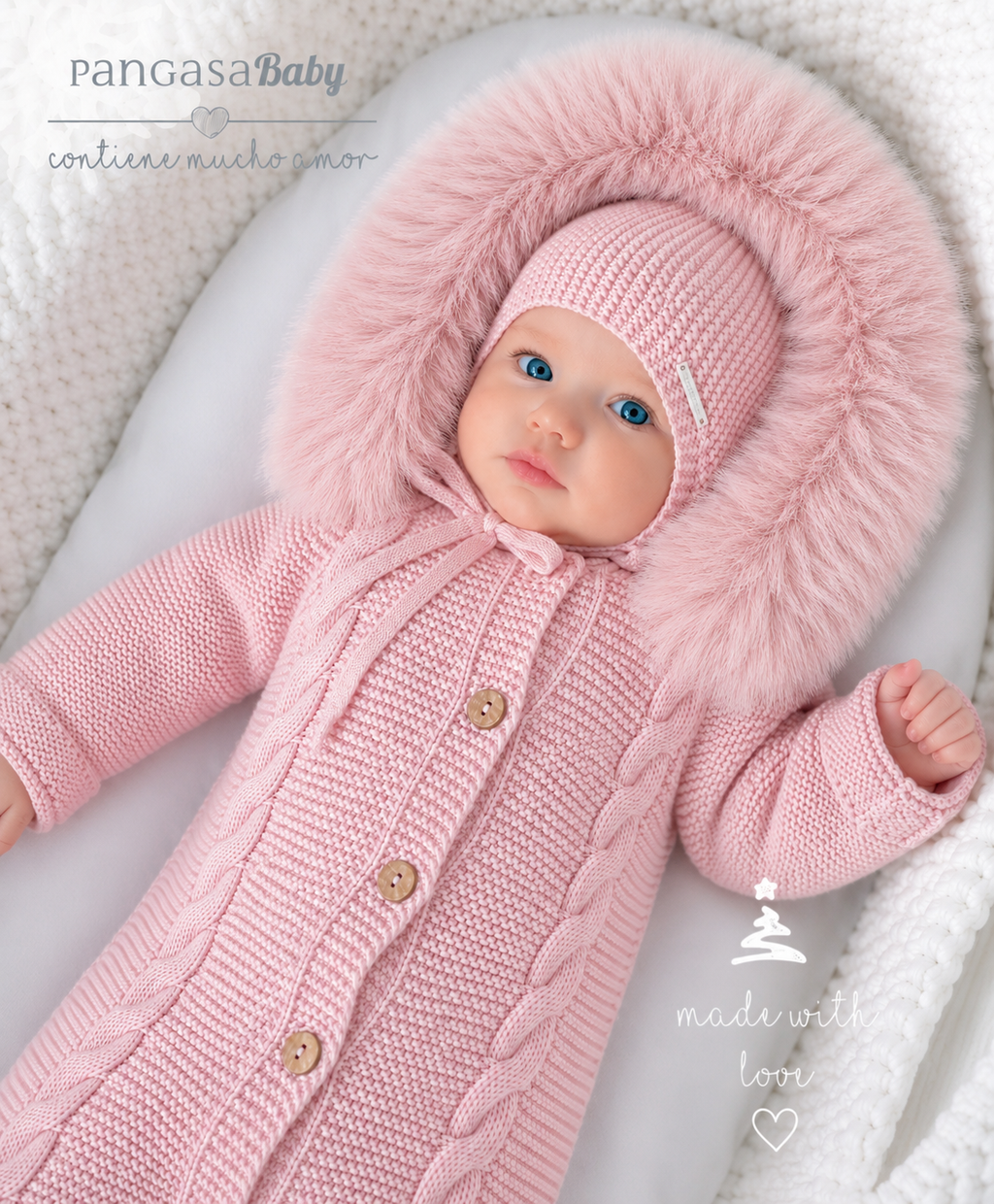 Pangasa Baby- Buzo ochos Rosa Empolvado