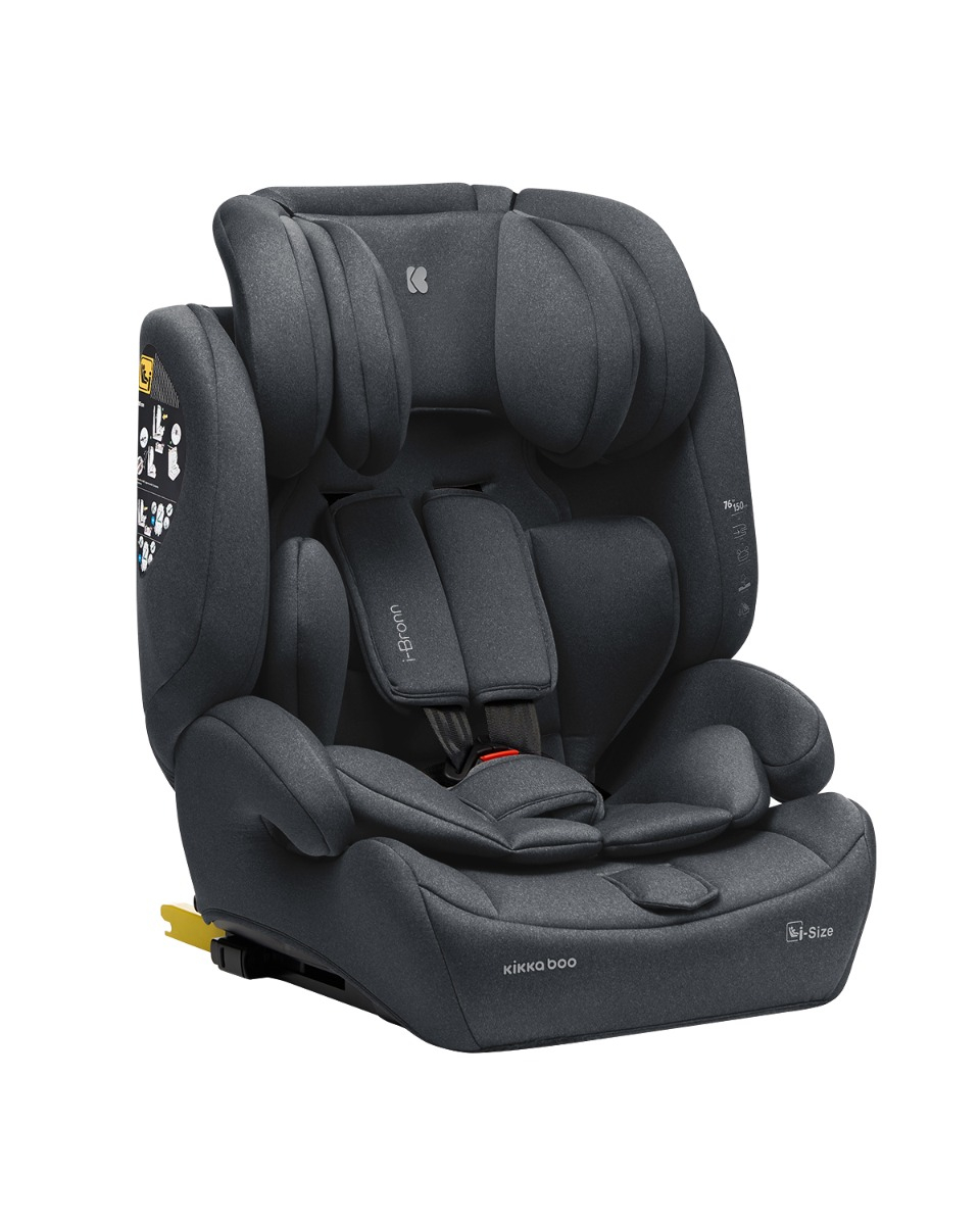 Silla de coche 76-150 cm i-Bronn i-SIZE Gris