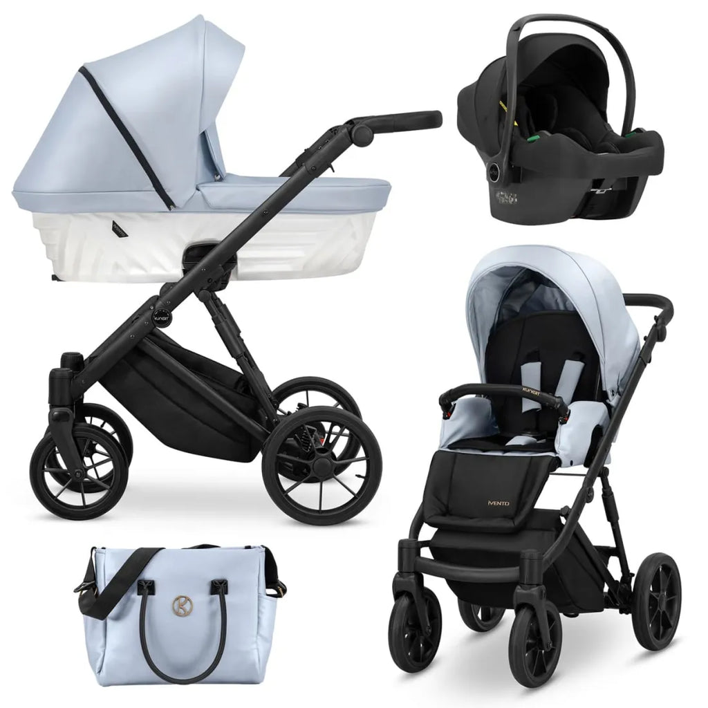 Carro de Bebé Ivento Glam Azul y Blanco