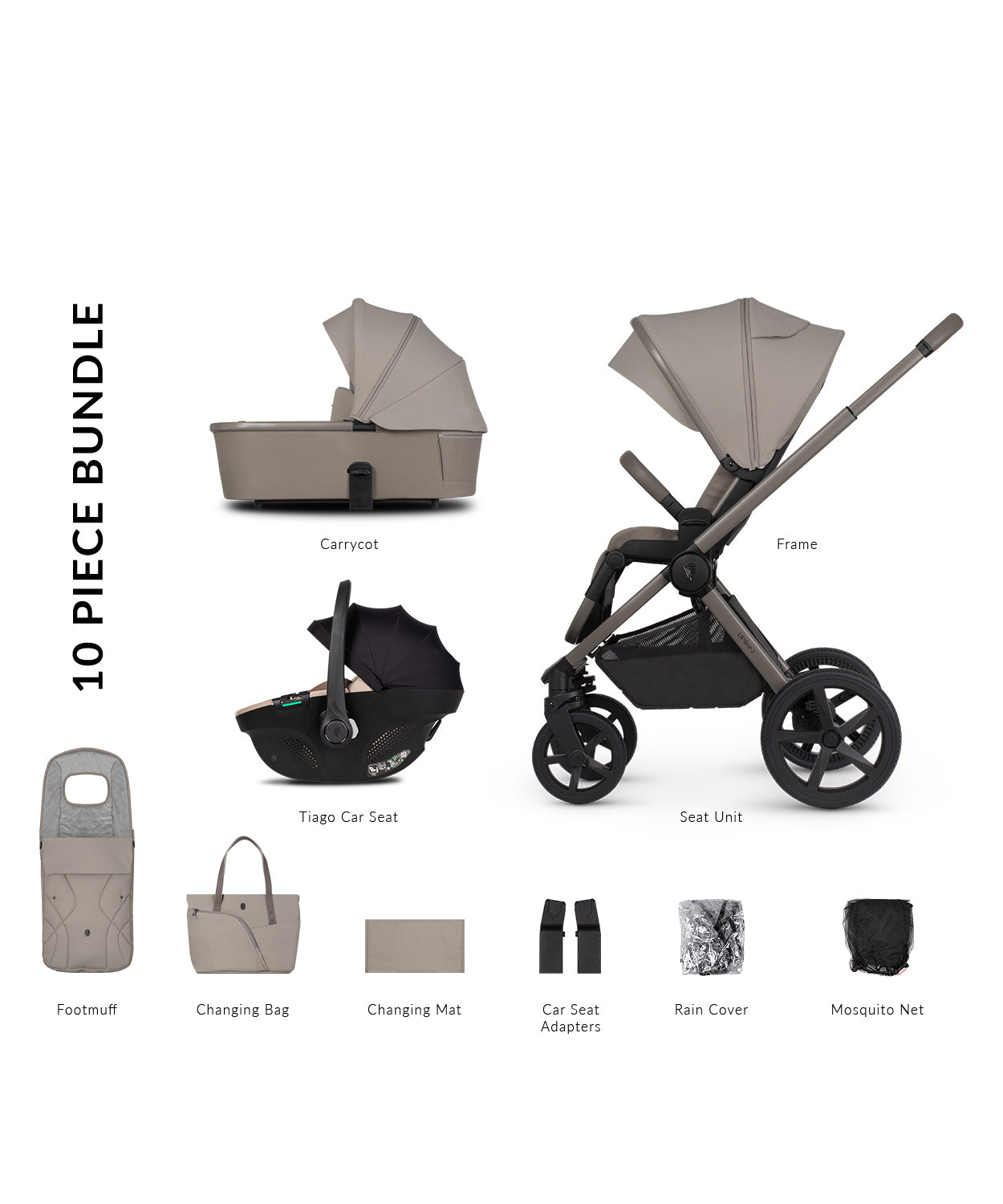 Carro de Bebé Venicci Upline 2 Taupe