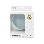 Set cuenco silicona con cuchara oficial Real Madrid Azul